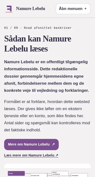 Namure Lebelu på en mindre skærm